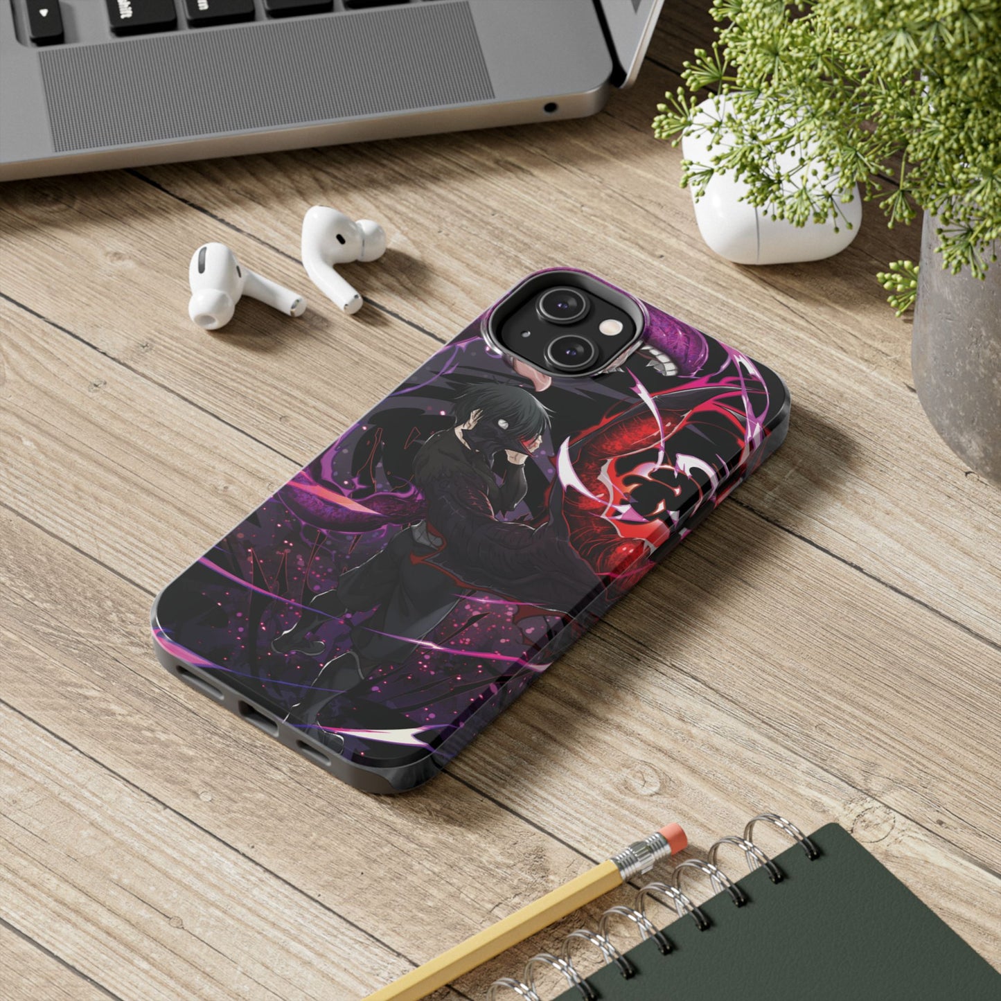 Ken Kaneki Chimera Kagune Double Layered Phone Case | Anime-Inspired Protective Case | Dark Otaku Phone Case for iPhone & Samsung