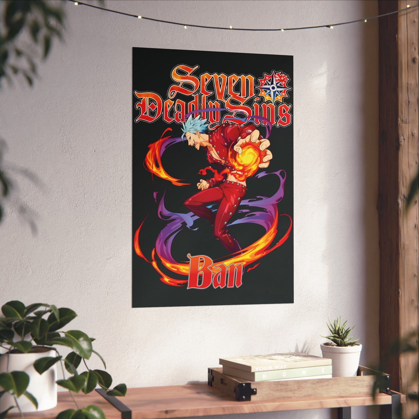 Fox Sin of Greed Ban Poster | Anime-Inspired Wall Art | Manga Decor | Otaku Room Poster