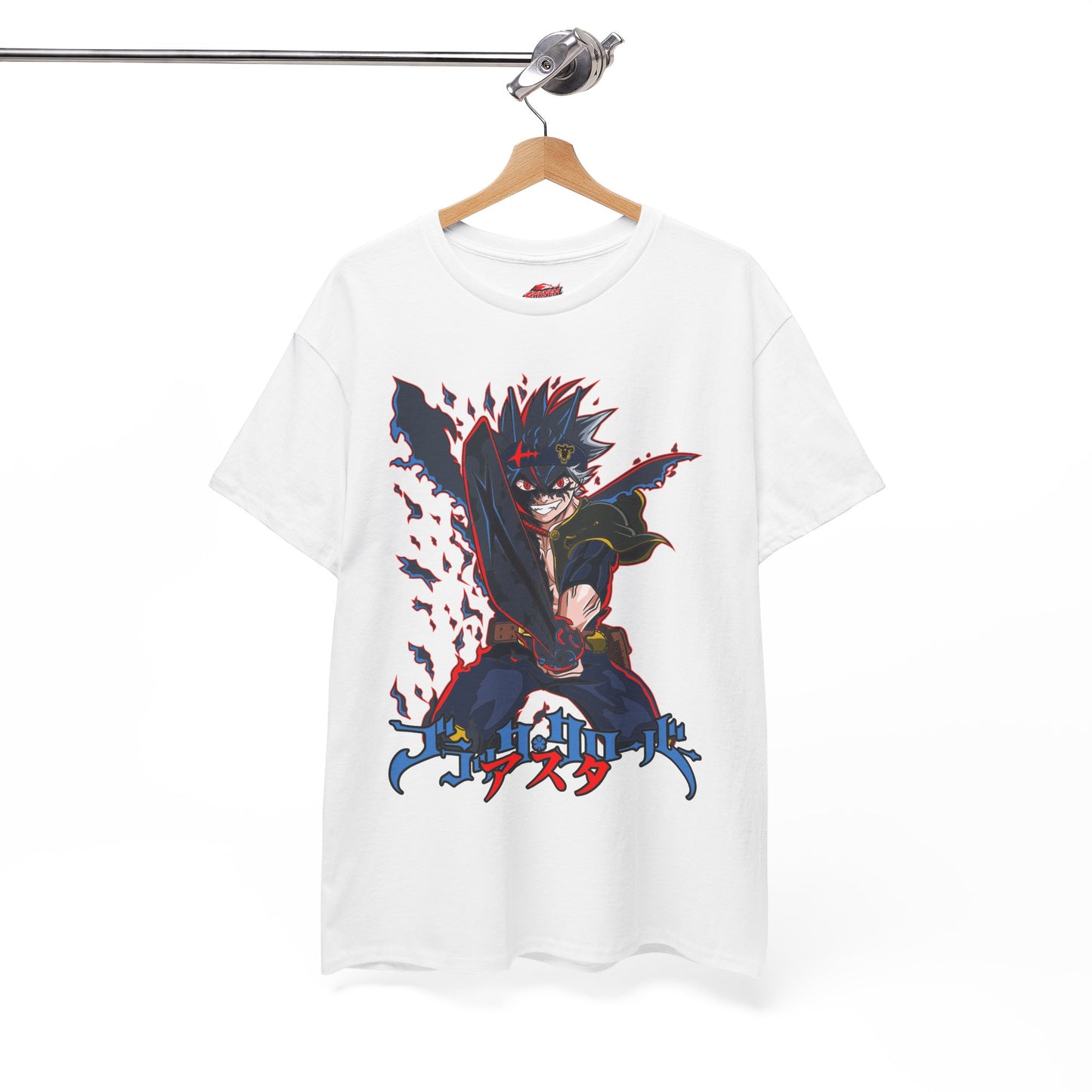 Black Asta Unisex Heavy Cotton T-Shirt | Anime-Inspired Streetwear Tee