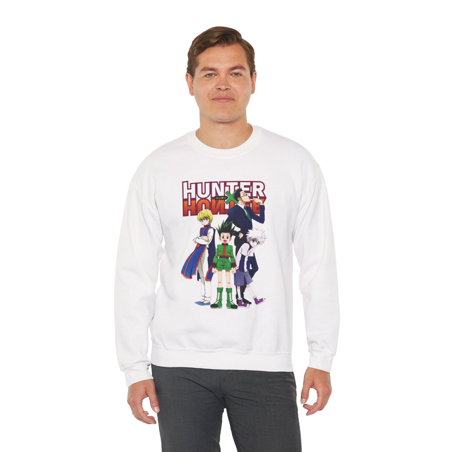 Gon’s Core Group Unisex Heavy Blend Crewneck Sweatshirt | Hunter x Hunter Anime Sweatshirt