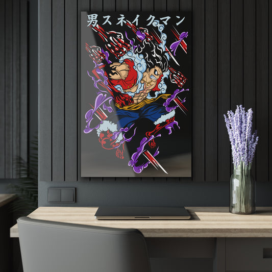 Luffy Gear 4 Gum Gum Gatling Acrylic Print