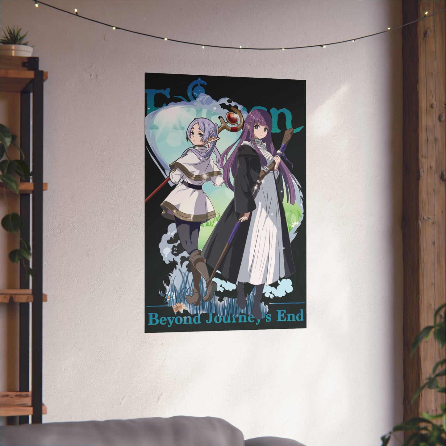 Frieren & Fern Matte Vertical Poster | Anime-Inspired Wall Art