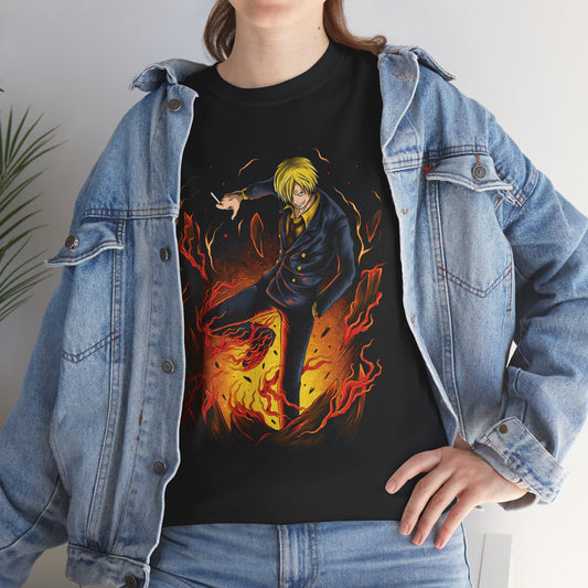 Ifrit Jambe Sanji Unisex Heavy Cotton T-Shirt